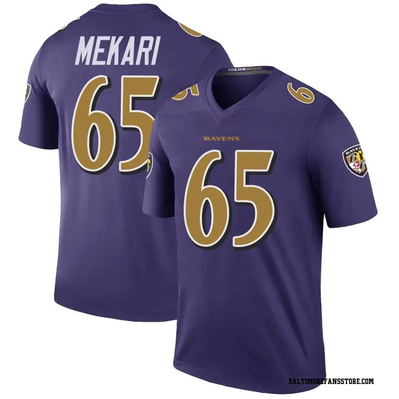 Men's Purple Legend Patrick Mekari Baltimore Color Rush Jersey