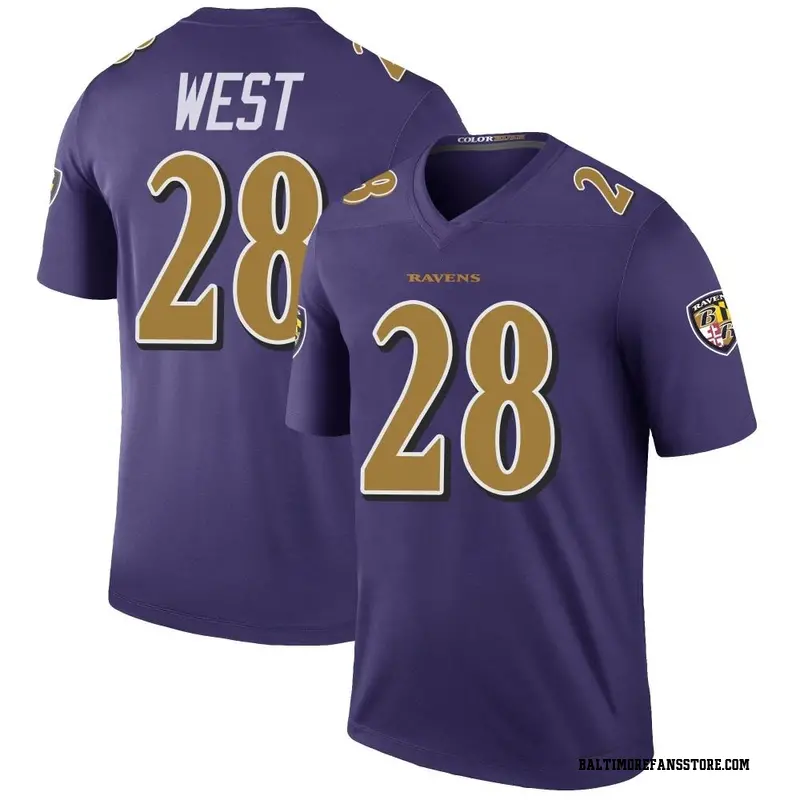 Men's Purple Legend Terrance West Baltimore Color Rush Jersey