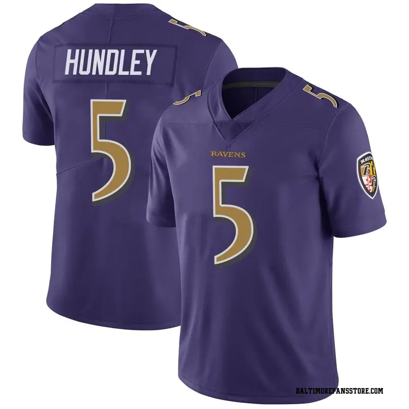 Men's Purple Limited Brett Hundley Baltimore Color Rush Vapor Untouchable Jersey