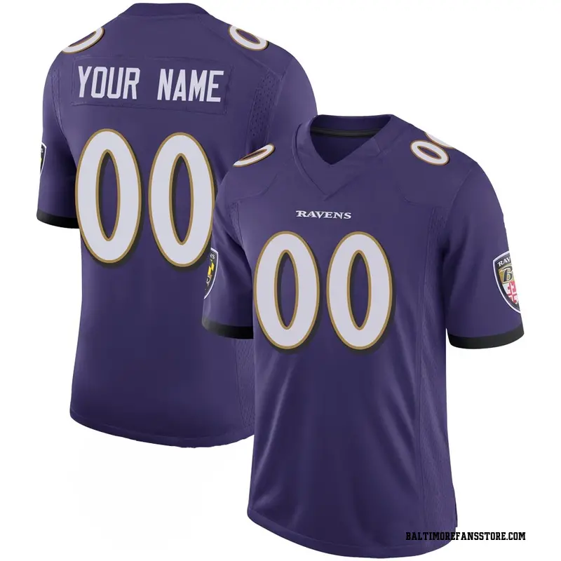 Men's Purple Limited Custom Baltimore 100th Vapor Jersey