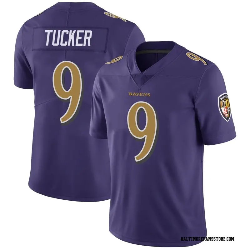 Men's Purple Limited Justin Tucker Baltimore Color Rush Vapor Untouchable Jersey