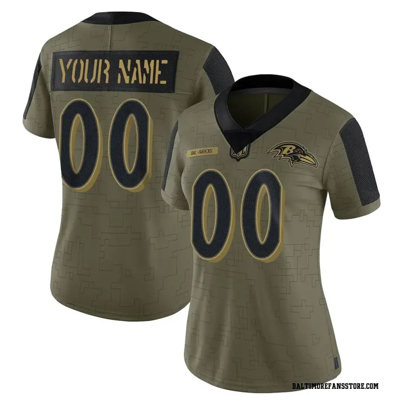 Men's Nike Odafe Oweh Olive Baltimore Ravens 2022 Salute To Service Limited  Jersey