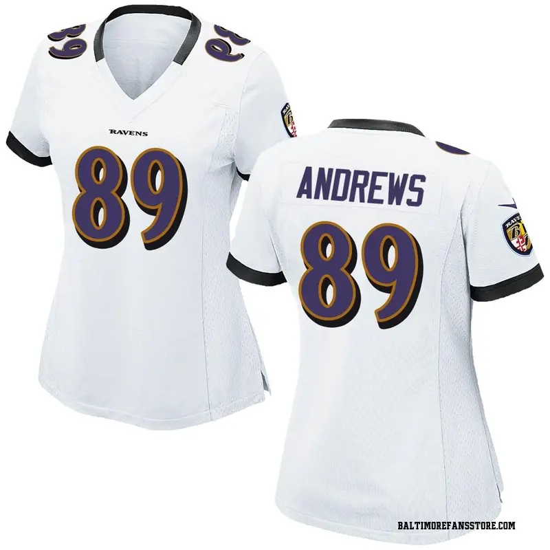 Women's White Game Mark Andrews Baltimore Jersey