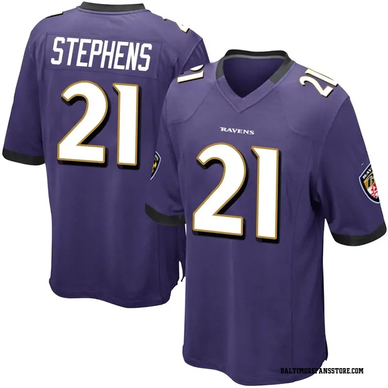 Youth Purple Game Brandon Stephens Baltimore Team Color Jersey