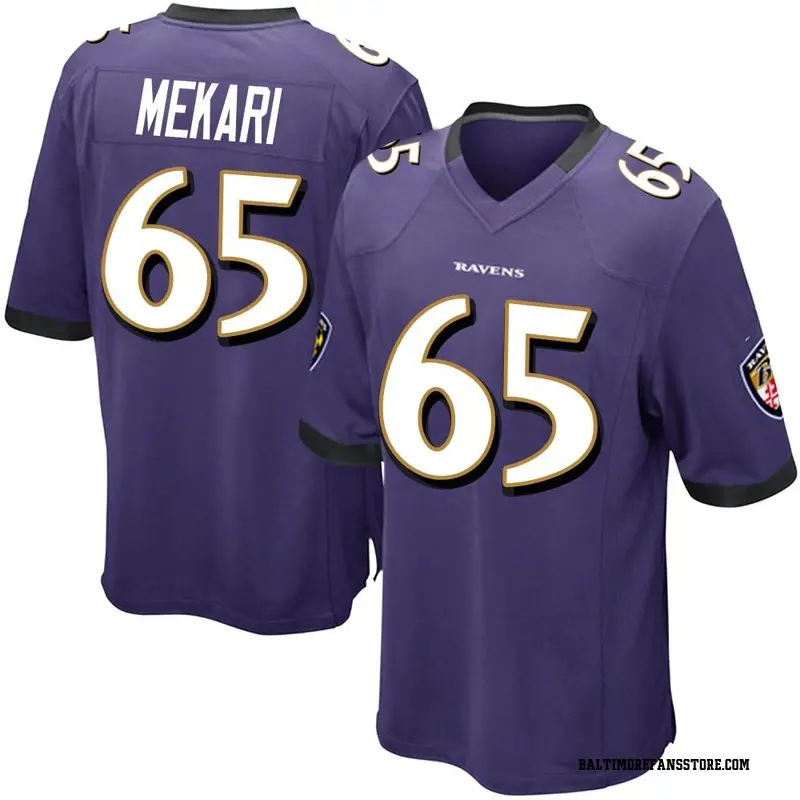 Youth Purple Game Patrick Mekari Baltimore Team Color Jersey