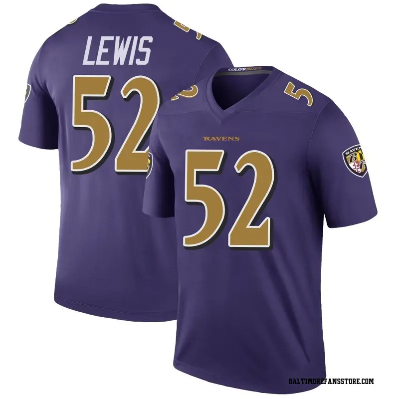 Youth Purple Legend Ray Lewis Baltimore Color Rush Jersey